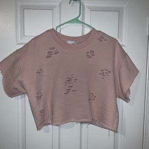 Baby pink Crop top